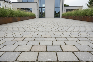 Kandla Grey Cobbles Driveway