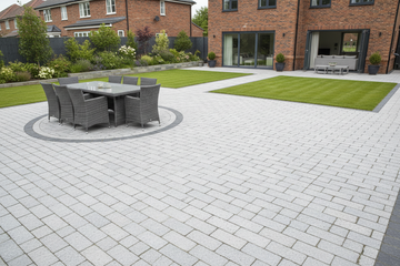 Silver Grey Granite Setts Patio 4