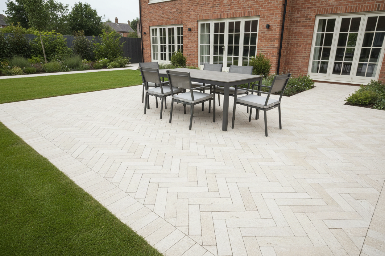 Sinai Pearl Limestone Patio